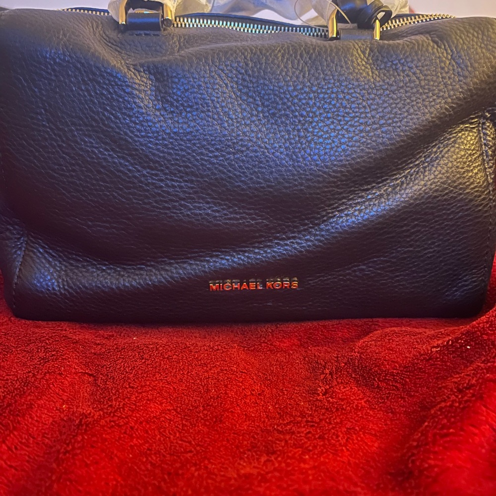 Michael Kors Black Leather Satchel